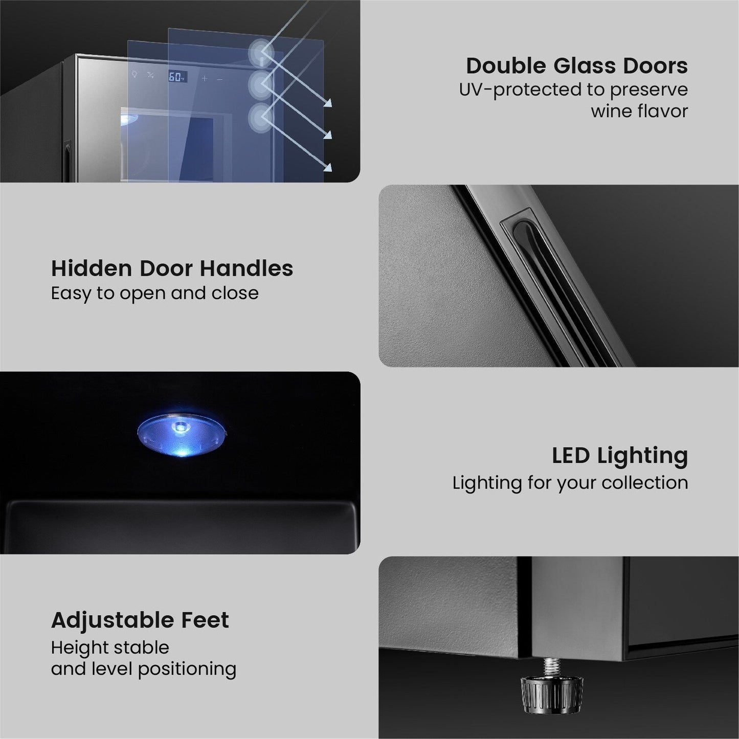 Frigorifero per vino Yeego da 8 bottiglie - Mini refrigeratore