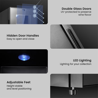 Frigorifero per vino Yeego da 8 bottiglie - Mini refrigeratore