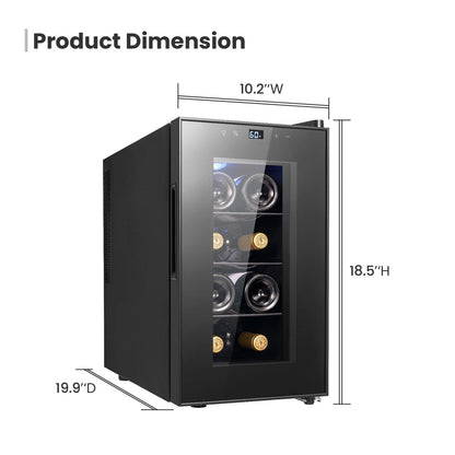 Frigorifero per vino Yeego da 8 bottiglie - Mini refrigeratore