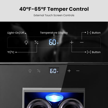 Frigorifero per vino Yeego da 8 bottiglie - Mini refrigeratore