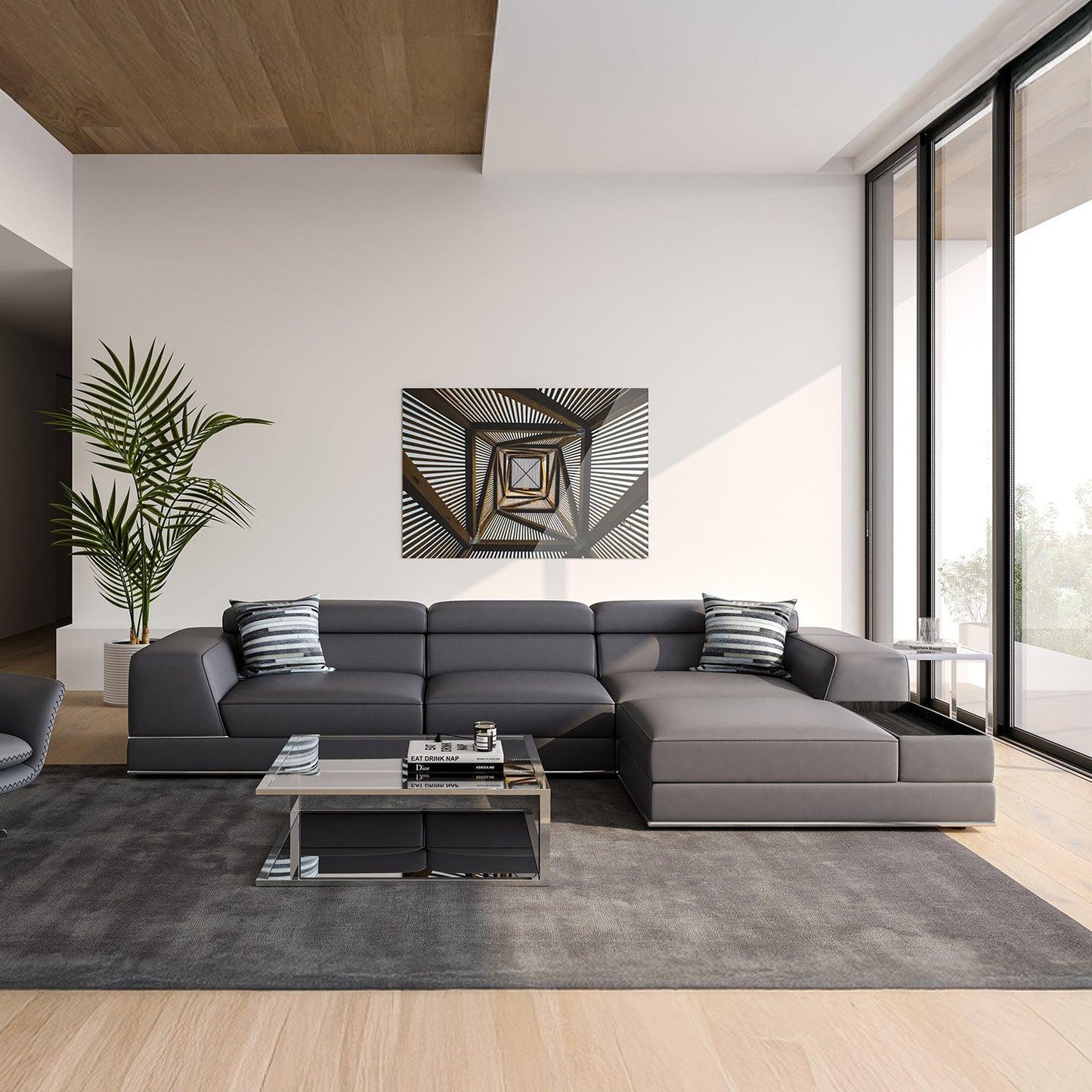 Divano componibile modulare Amadeo Elephant Gray