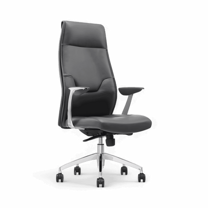 Sedia da ufficio Apex con schienale alto, grigia