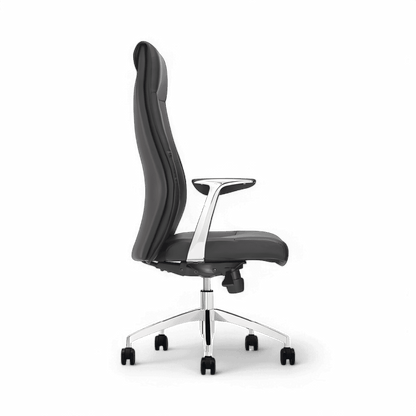 Sedia da ufficio Apex con schienale alto, grigia