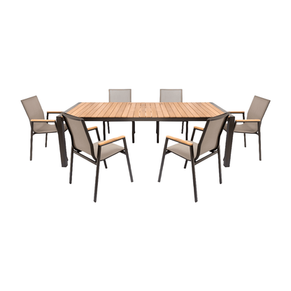 Set da pranzo per esterni Aviana Taupe