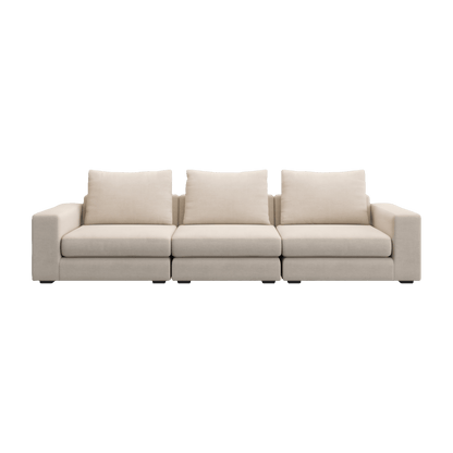 Divano Braxton 3 pezzi crema