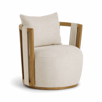 Sedia girevole Equinox Beige