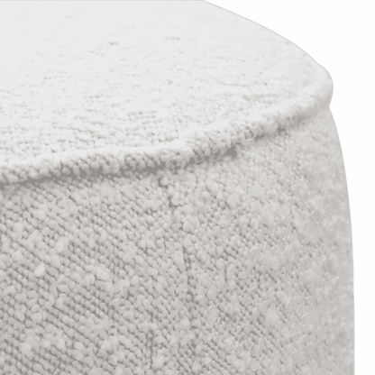 Pouf Naomi bianco Boucle