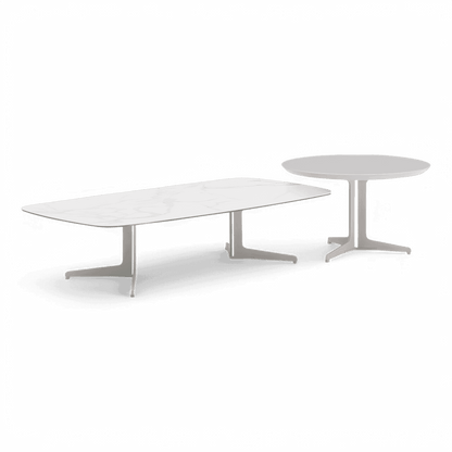 Set da tavolino Orsino bianco e tortora