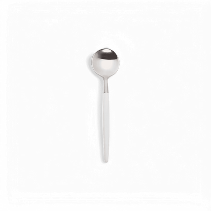 Set di posate Paradiso bianco e argento