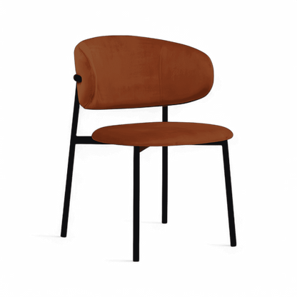 Sedia da pranzo Zoya Terracotta